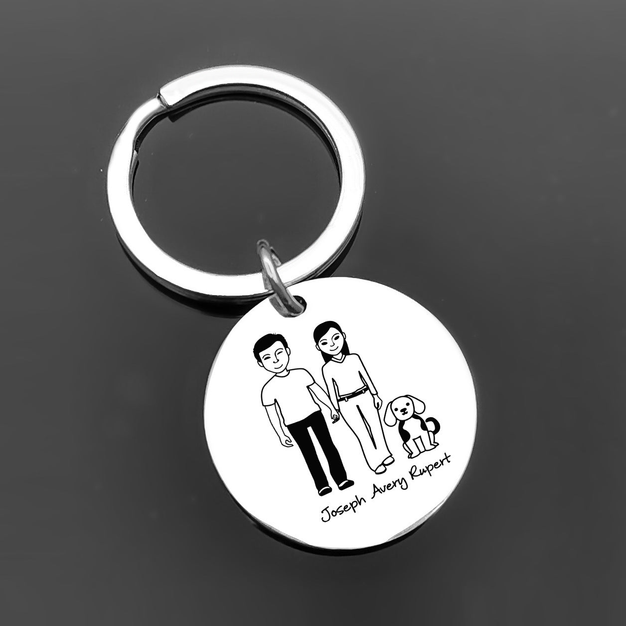 Personalised Family Keychain