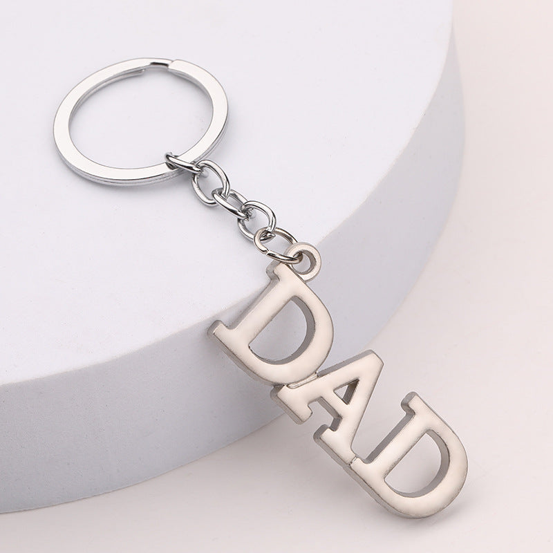 Mom & Dad Letter Keychain