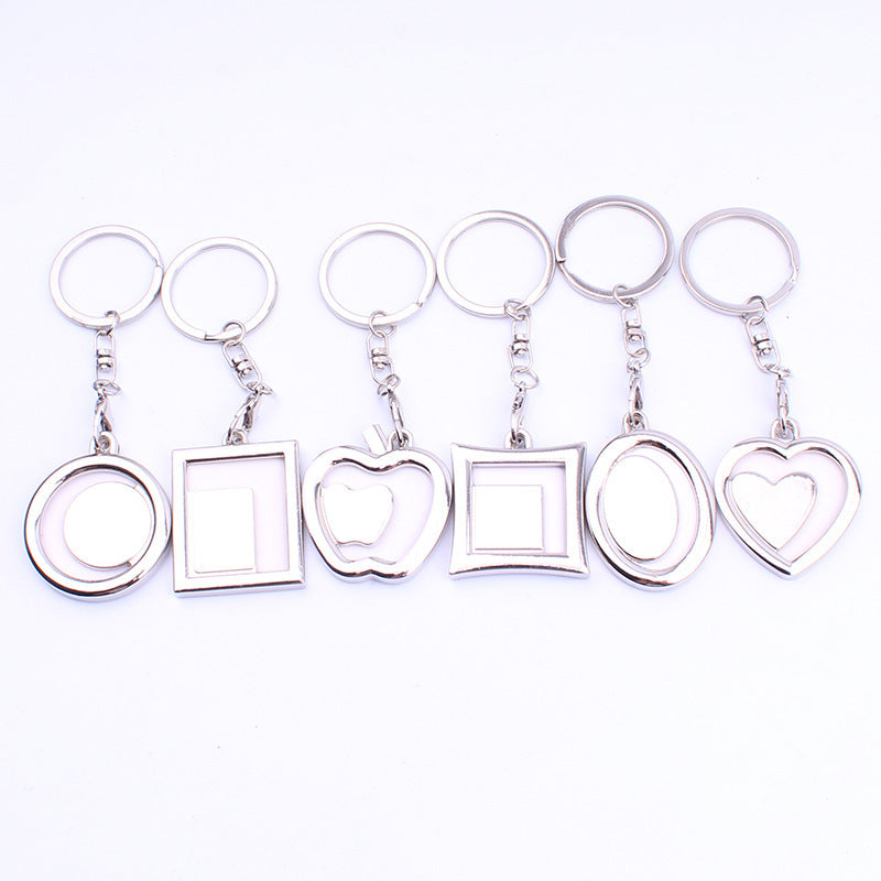 Mini Photo Frame Metal Keychain