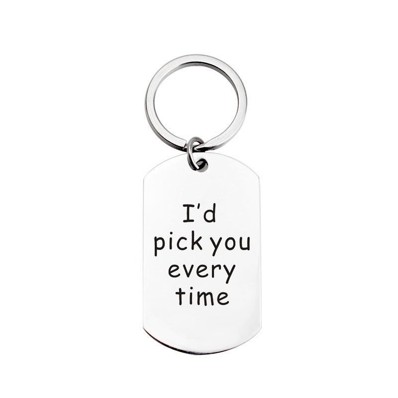 Customisable Engraved Tag Keychain