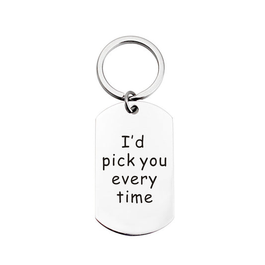 Customisable Engraved Tag Keychain