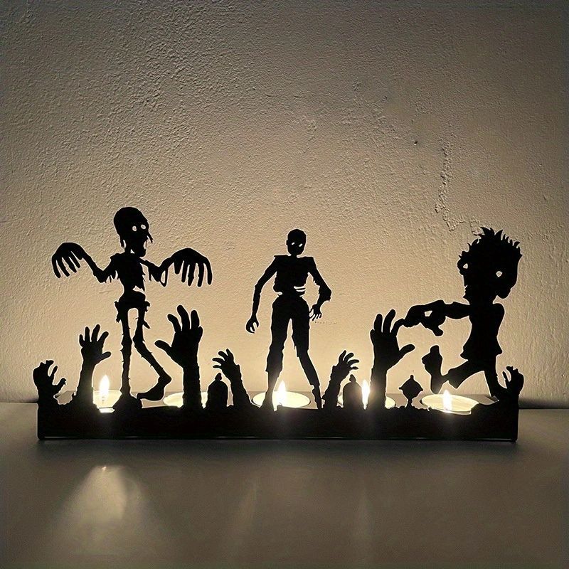Halloween Skeleton Candle Holder