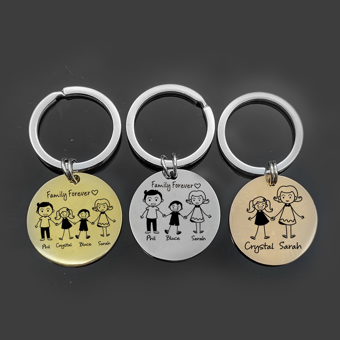 Personalised Family Keychain