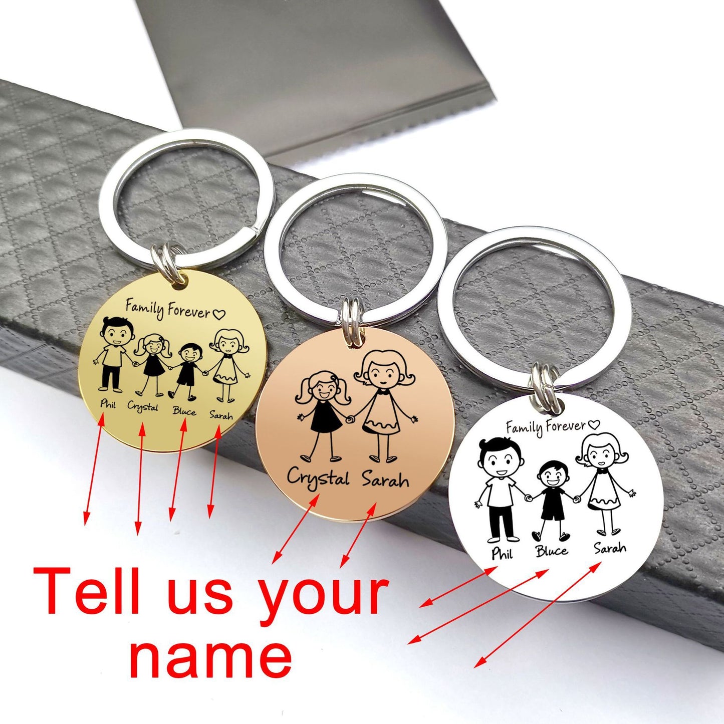 Personalised Family Keychain