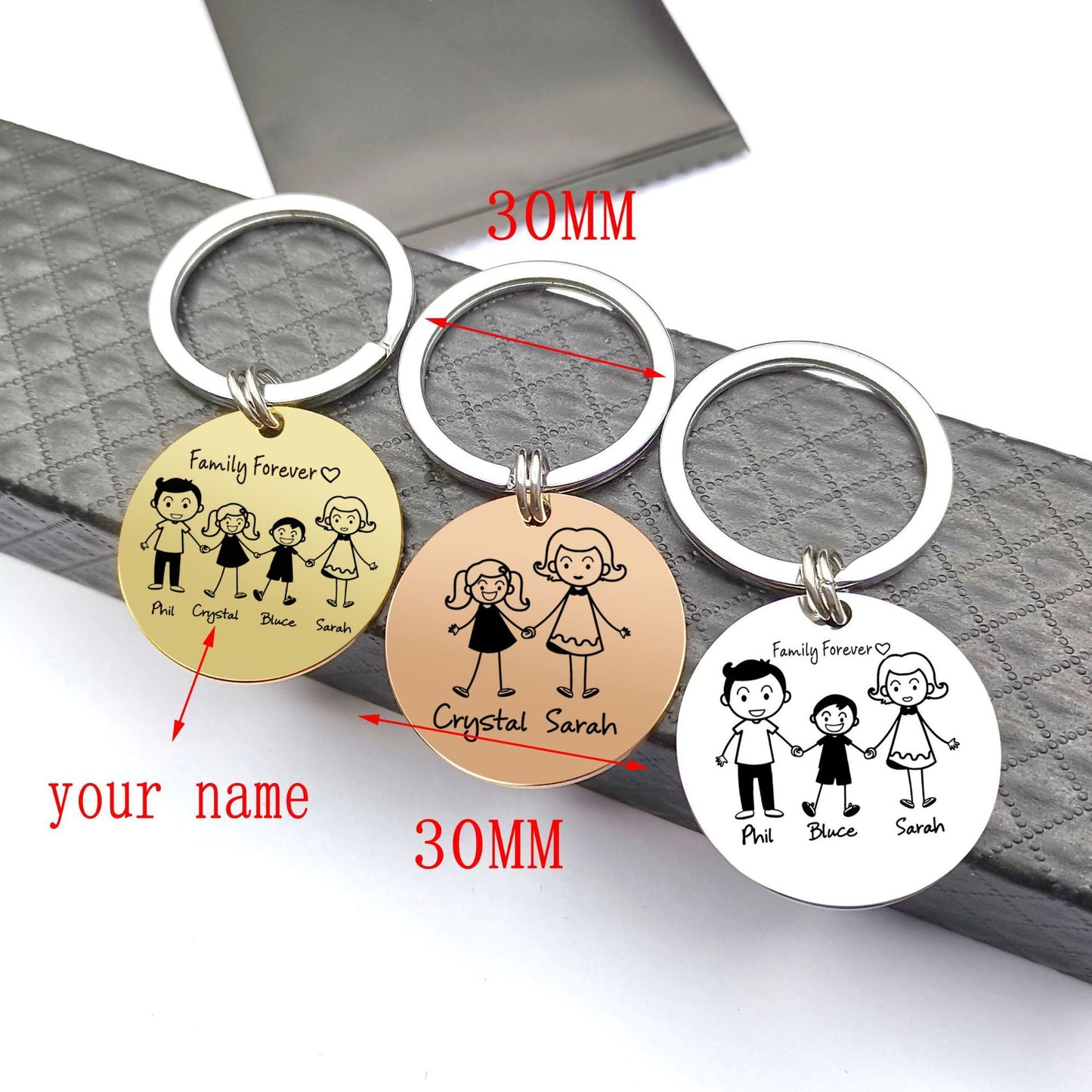Personalised Family Keychain