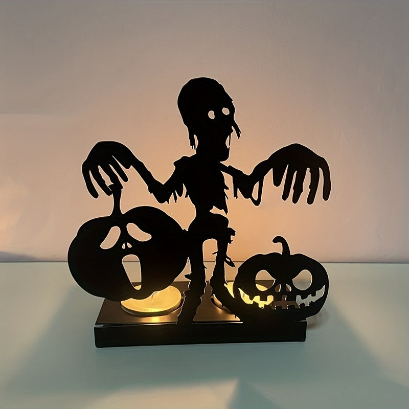 Halloween Skeleton Candle Holder