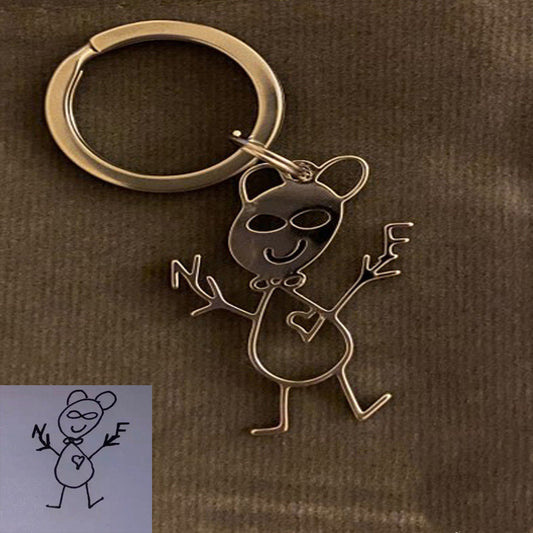 Personalised Hand-drawn Keychain & Necklace