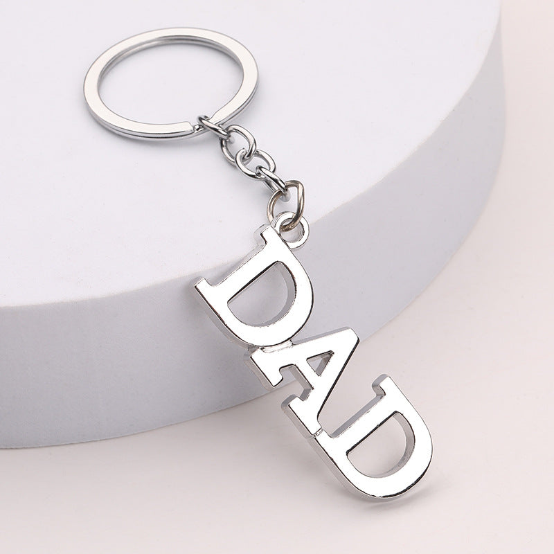 Mom & Dad Letter Keychain