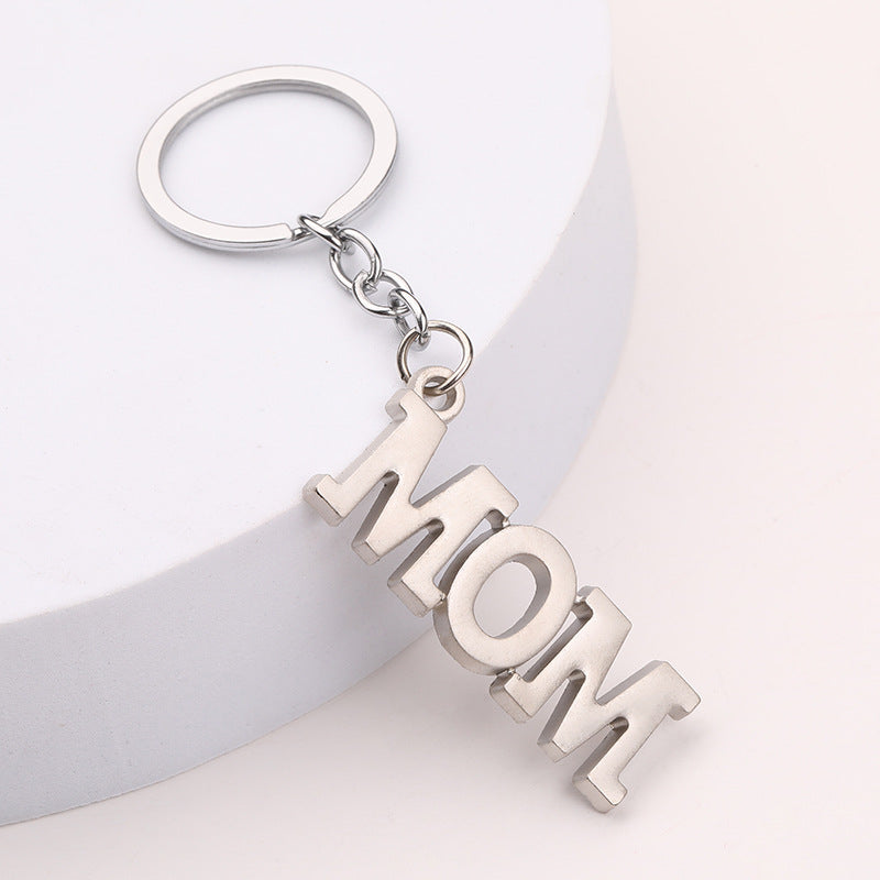 Mom & Dad Letter Keychain