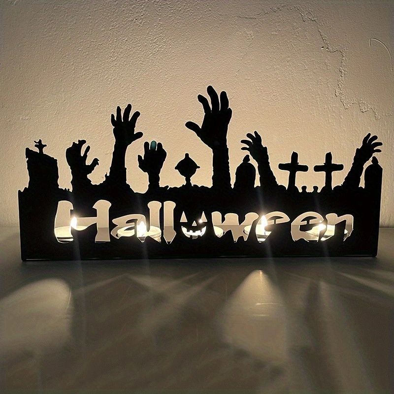 Halloween Skeleton Candle Holder