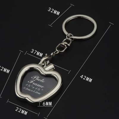 Mini Photo Frame Metal Keychain